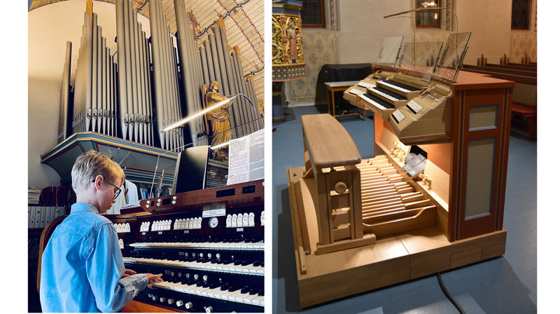 Mobil orgelspillepult