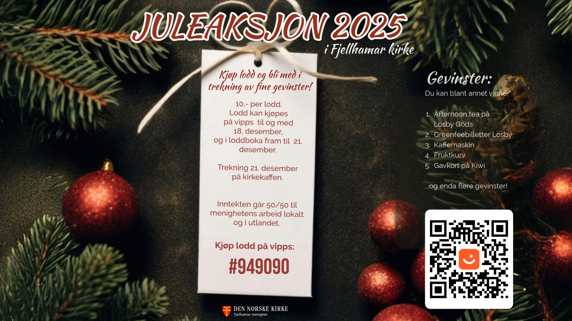 Du kan fortsatt vinne fine premier!