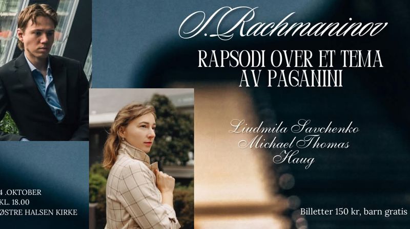 Klaverkonsert i Østre Halsen kirke 4. oktober kl 18.00