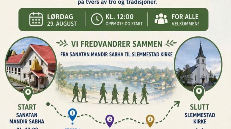 Fredsvandring i Slemmestad utgår
