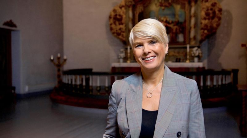 – Det er mye uro i verden, og kanskje er det derfor mange har søkt til kirken i julen, sier Kristin Gunleiksrud Raaum, leder i Kirkerådet. Foto: Kolonihaven / Den norske kirke.