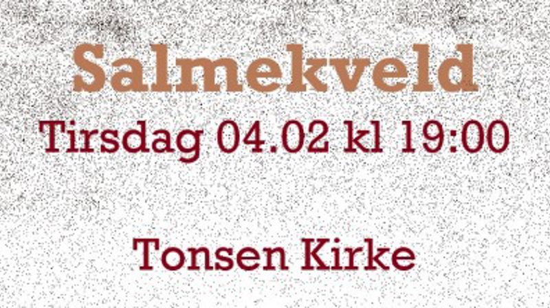 Tonsen kammerkor inviterer til salmekveld!