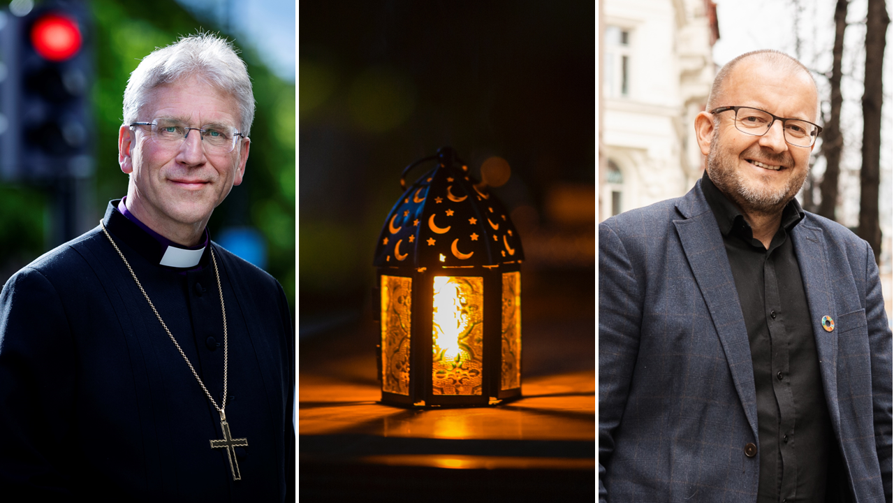 Preses i Den norske kirke Olav Fykse Tveit og internasjonal direktør i Den norske kirke Einar Tjelle. Foto: Den norske kirke/Pexels.com