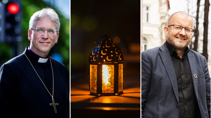 Preses i Den norske kirke Olav Fykse Tveit og internasjonal direktør i Den norske kirke Einar Tjelle. Foto: Den norske kirke/Pexels.com