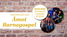Torsdag 28. november kl. 18 inviterer Åmot barnegospel til gratis adventskonsert i Åmot kirke.