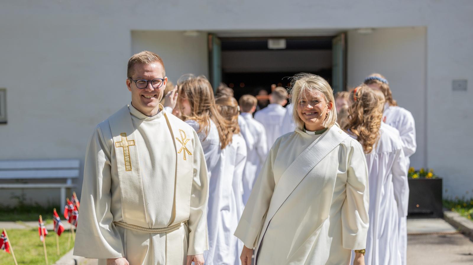 Ansatte i Den norske kirke opplever en meningsfullt arbeidshverdag der de får bruke kompetansen sin. Illustrasjonsfoto fra Søndre Slagen kirke, foto: Helene Moe Slinning.