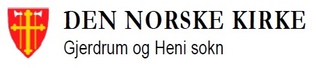 Gjerdrum og Heni sokn logo