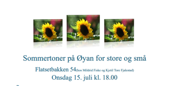 Sommertoner på Øyan for store og små