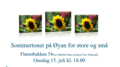 Sommertoner på Øyan for store og små