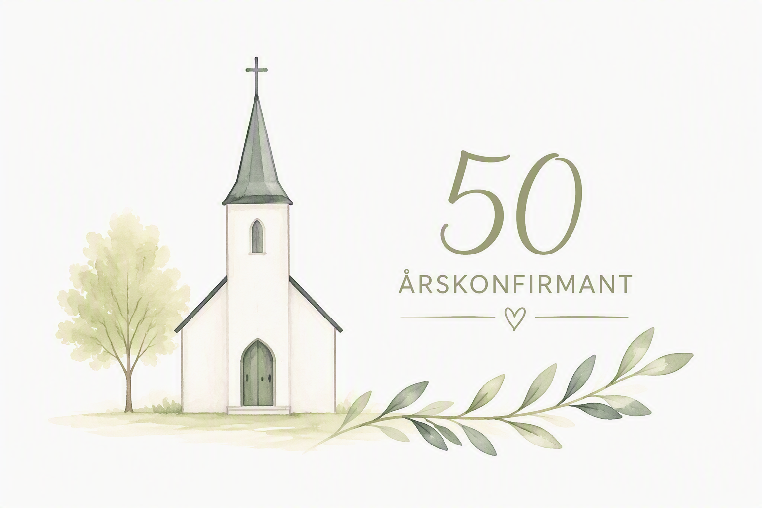 Kjære 50-årskonfirmant