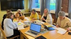 Ledertroikaen besøkte UBU - utvalg for barn, unge og kirkelig undervisning 29. april.