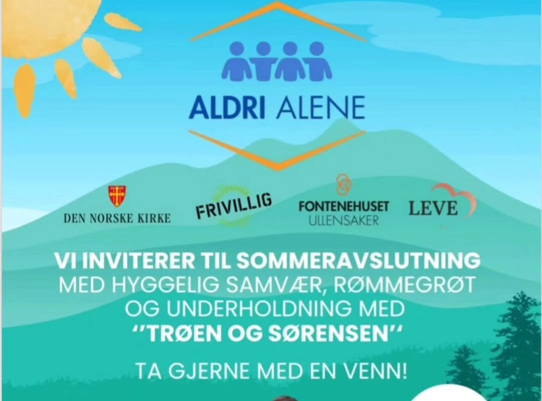 Sommeravslutning med "Aldri alene"