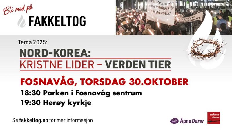 Fakkeltog i Fosnavåg 2025