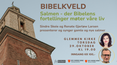 Sindre Skeie og Renate Gjerløw Larsen presenterer og synger gamle og nye salmer i Glemmen kirke 29. oktober
