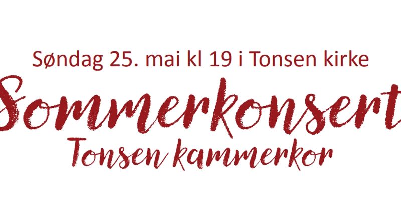 Velkommen til Tonsen kammerkors sommerkonsert!