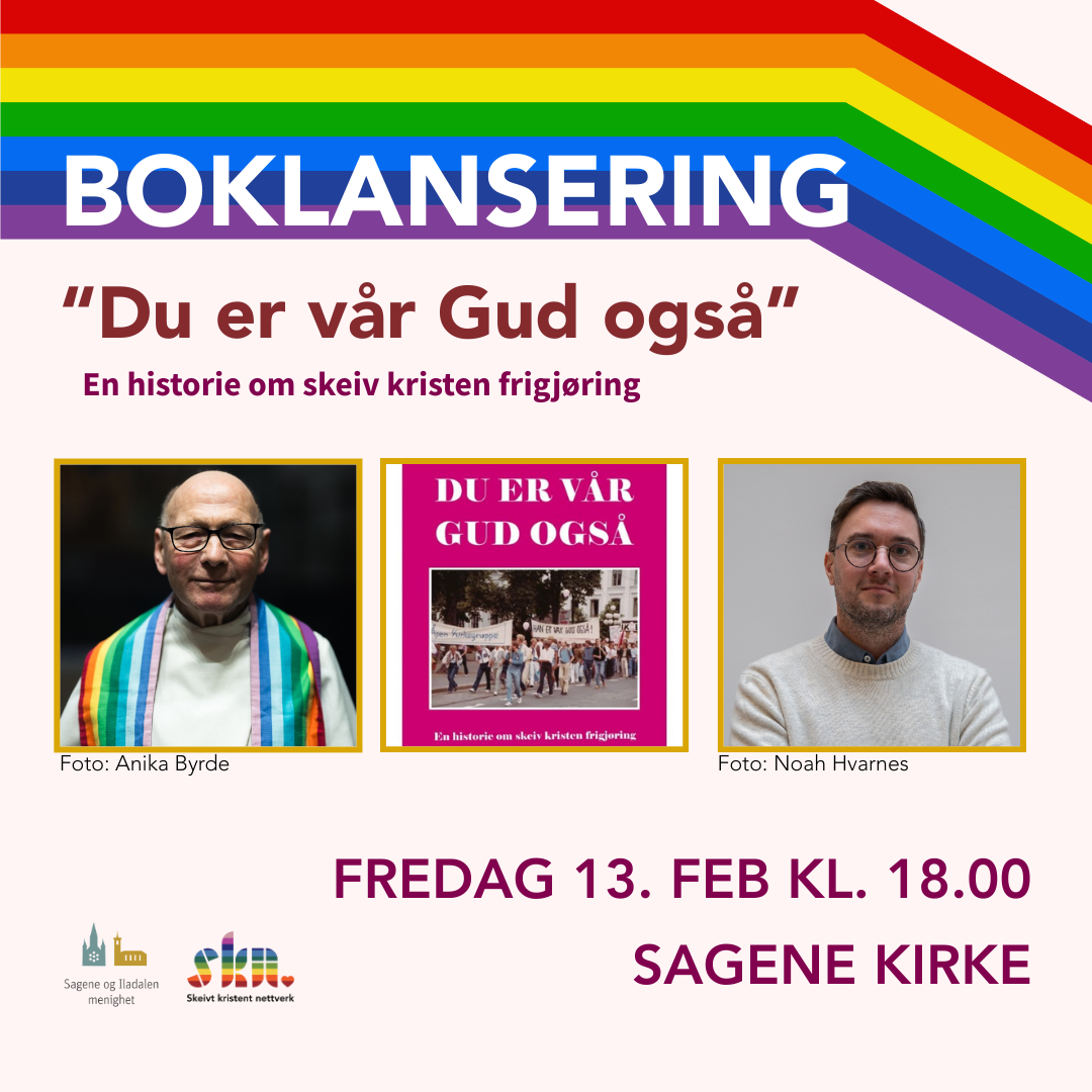 Boklansering i Sagene kirke, fredag 13. februar kl. 18.00