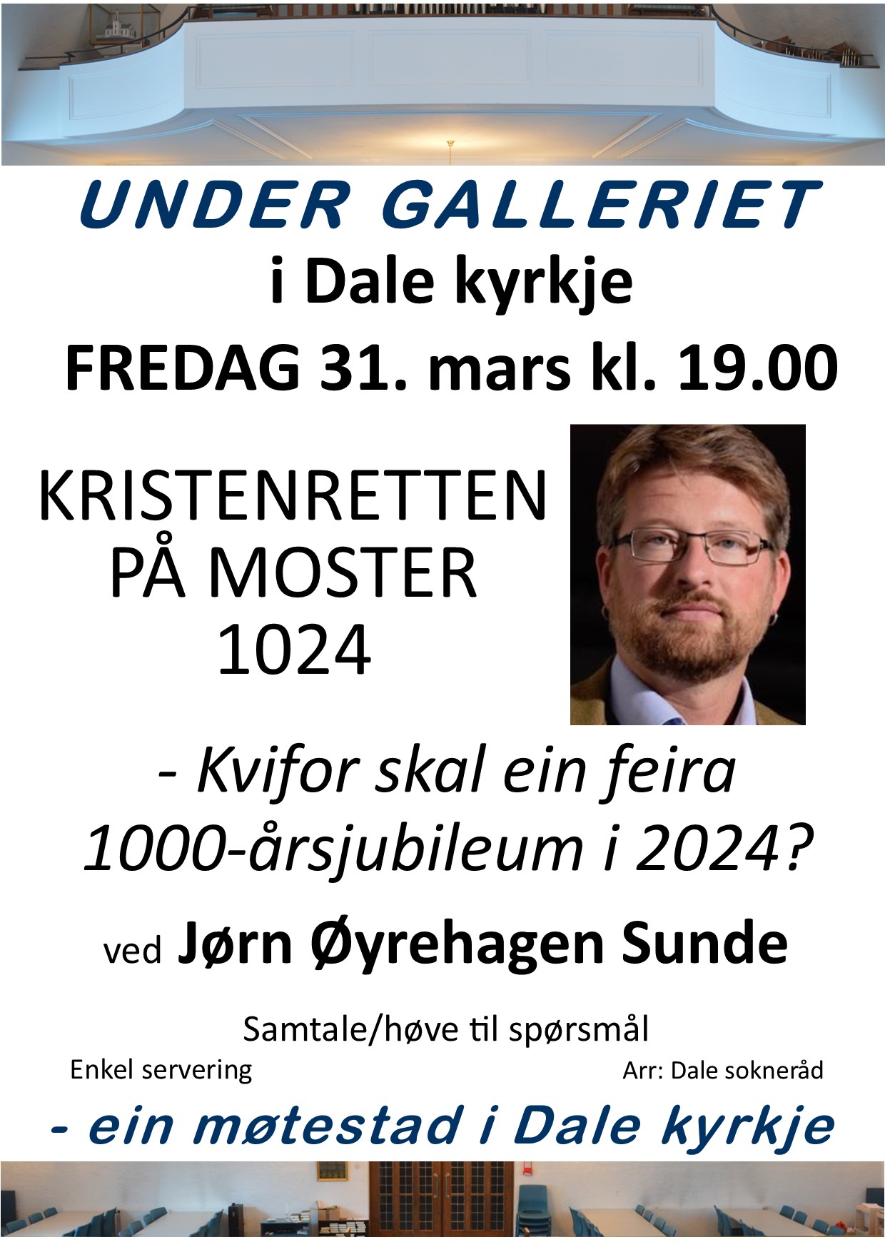 Under Galleriet på fredag: Om Kristenretten på Moster 1024