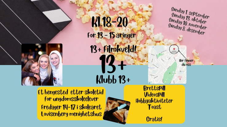 13+ aktiviteter i St. Hanshaugen sokn