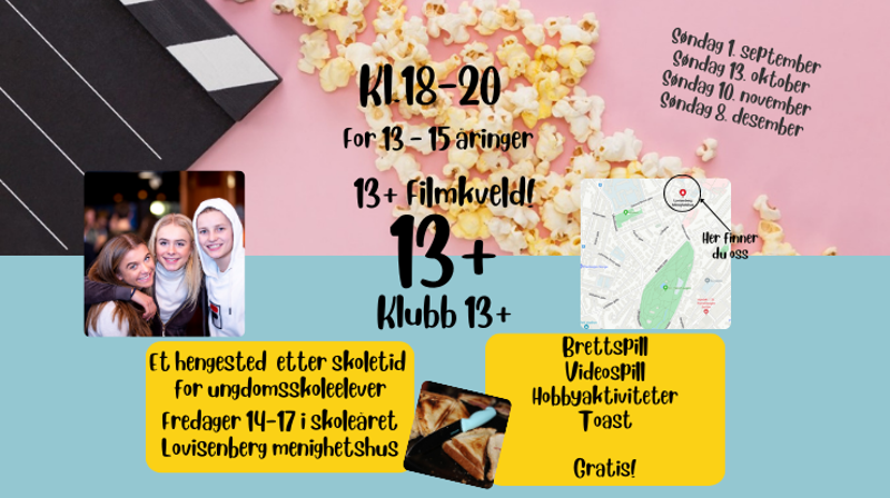 13+ aktiviteter i St. Hanshaugen sokn