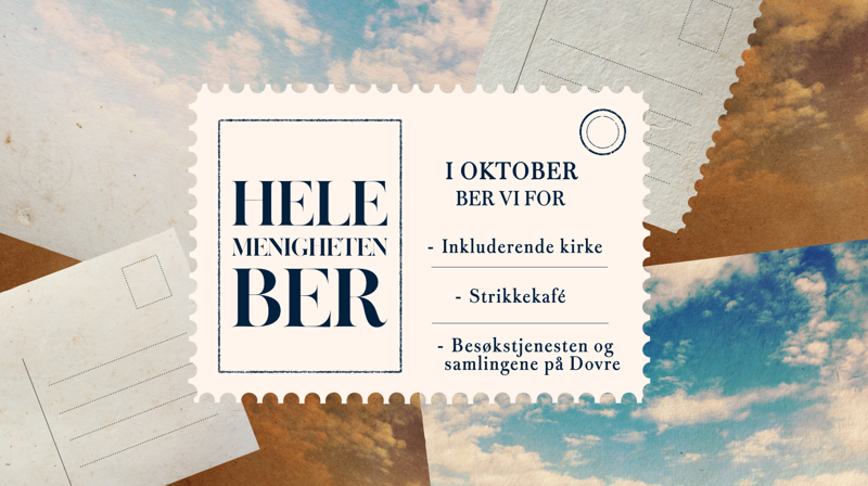 Hele menigheten ber