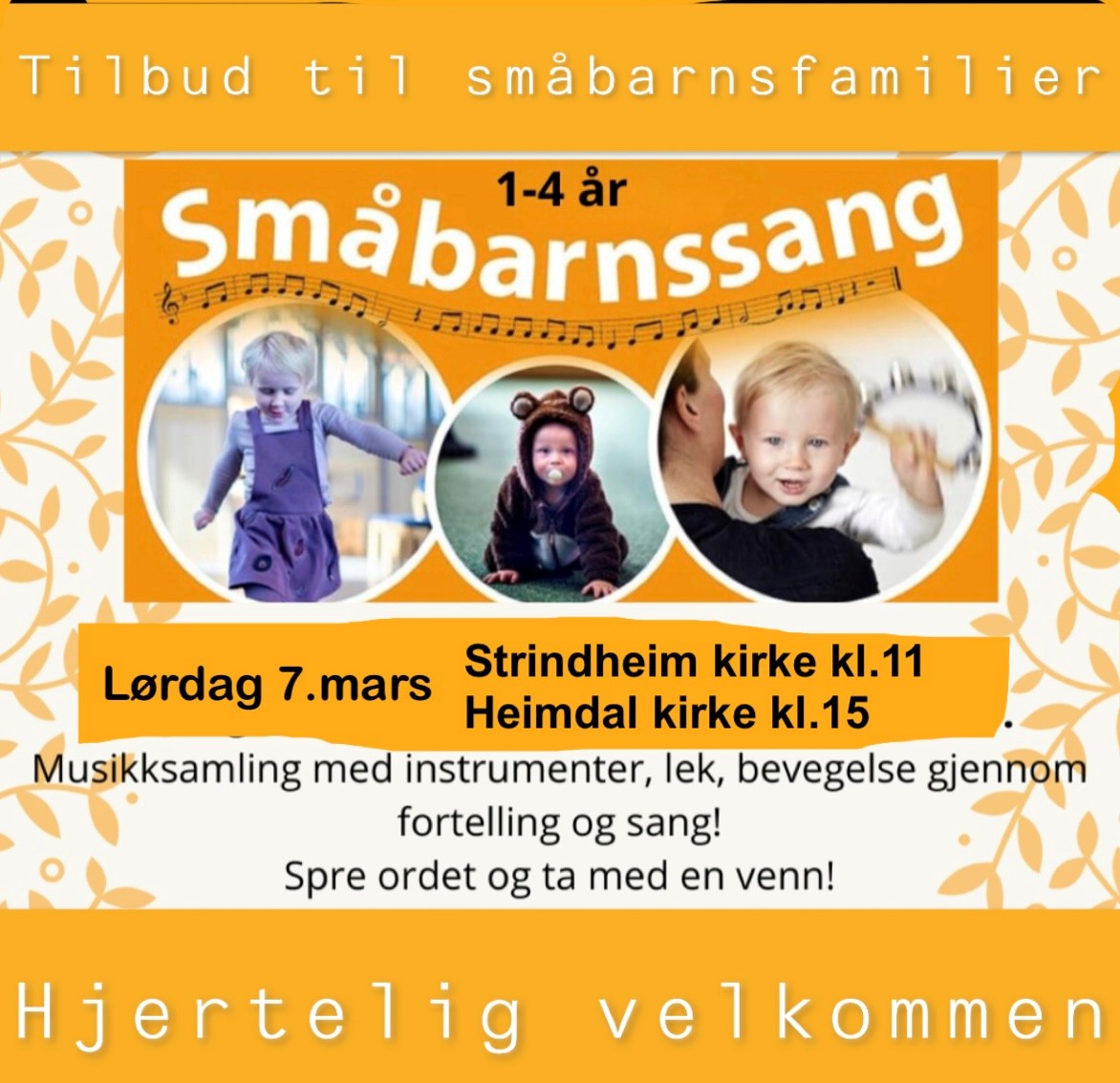 Småbarnssang 7/3-26 kl. 15!