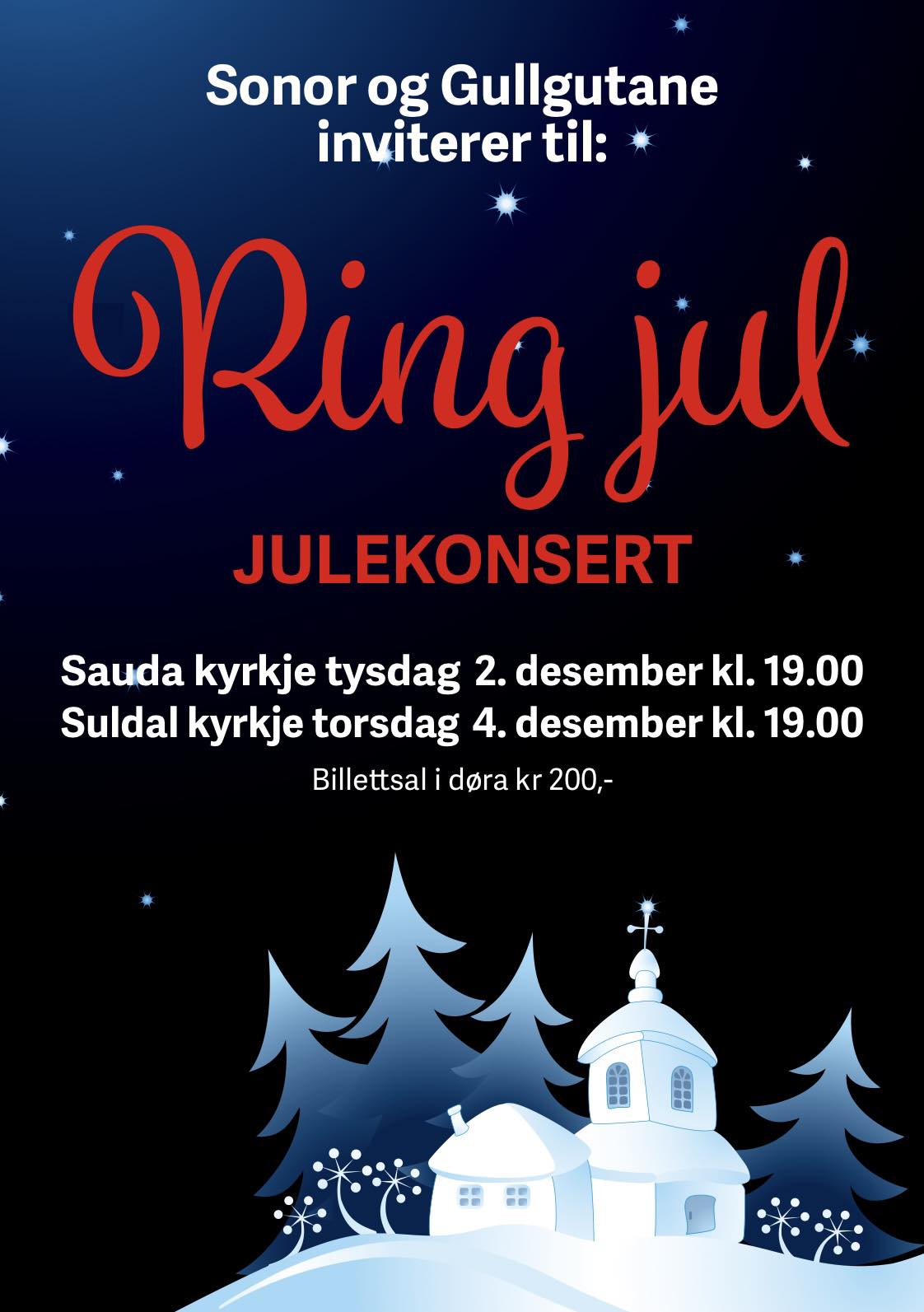 "Ring jul" med Sonor og Gullgutane