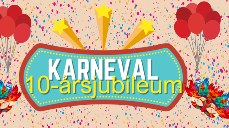 Karneval, taco og feiring av 10-åringene i Ås arbeidskirke