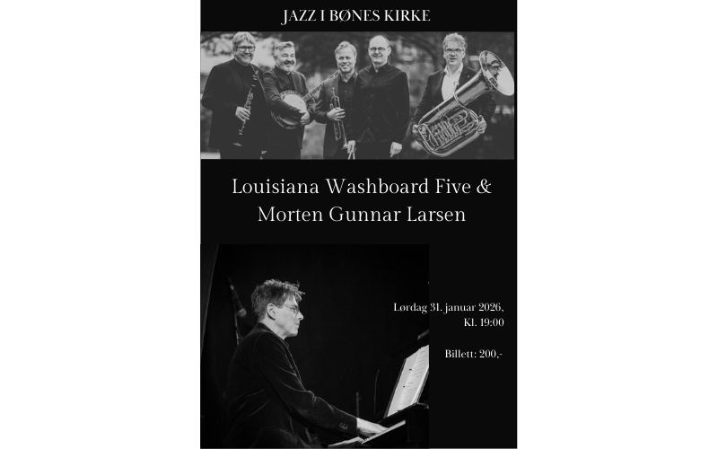 Konsert Morten Gunnar Larsen og Louisiana Washboard Five