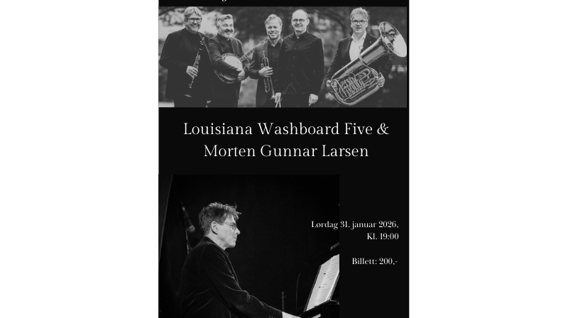 Konsert Morten Gunnar Larsen og Louisiana Washboard Five