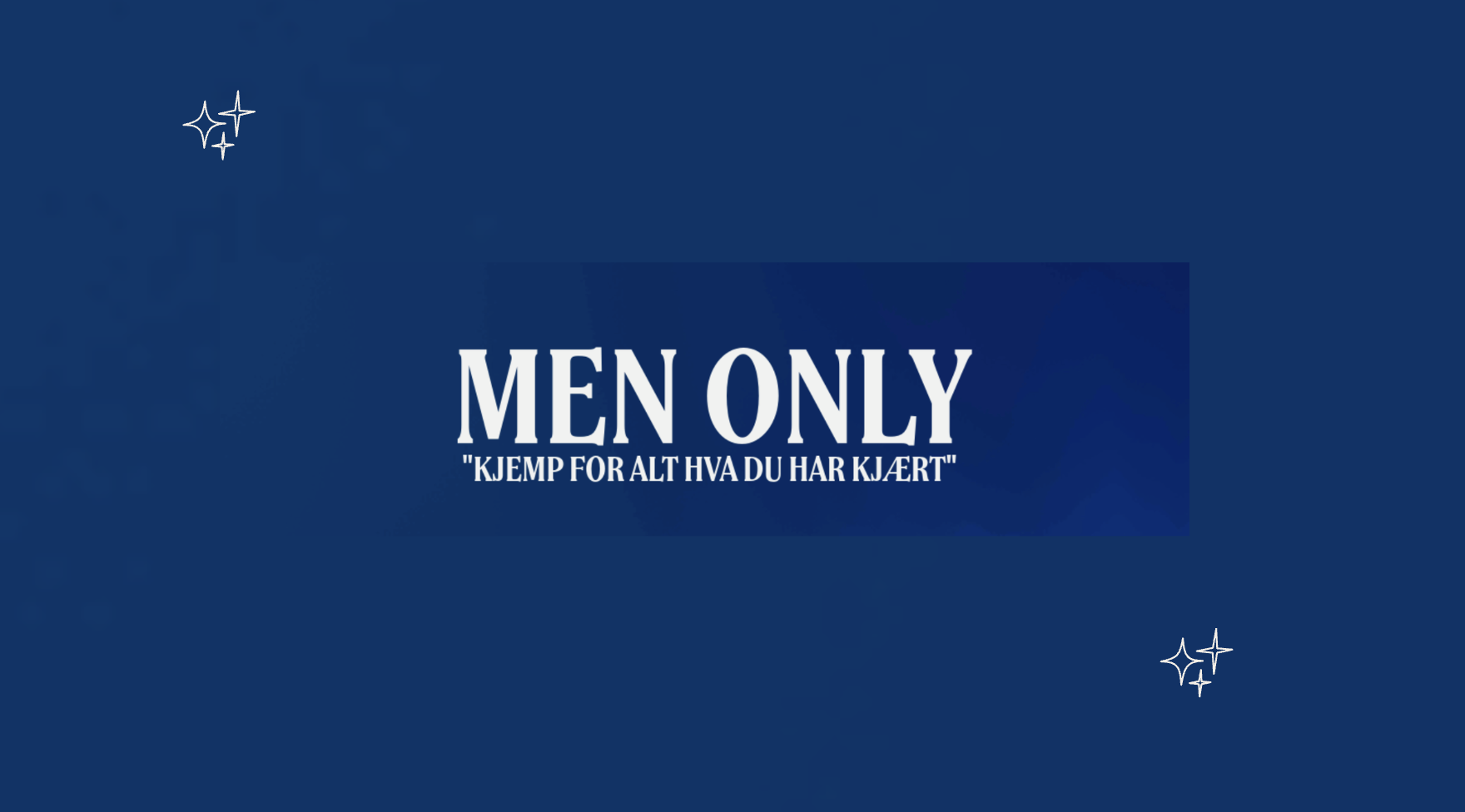 Men only med foredrag av Palle Ydstebø
