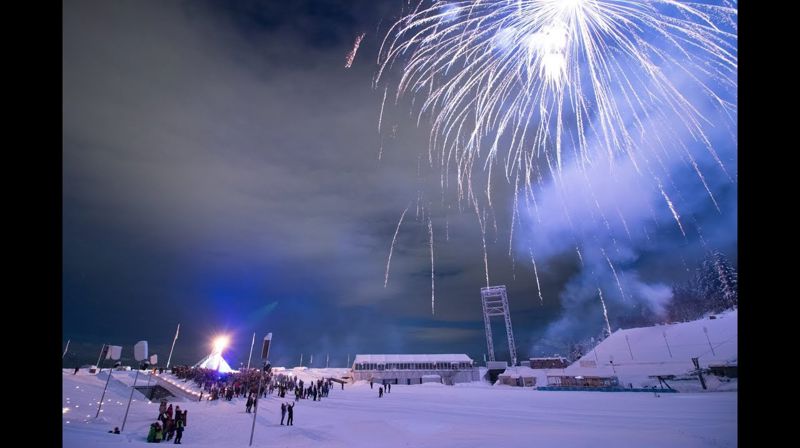 Åpningsshow i Lysgårdsbakken