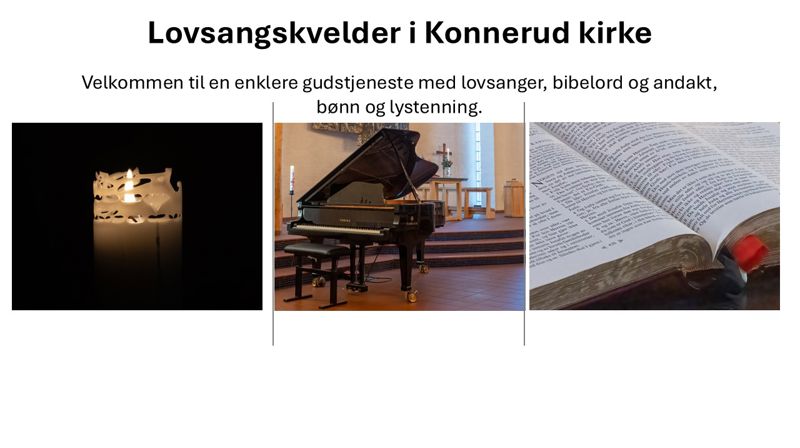 Lovsangskvelder i Konnerud kirke
