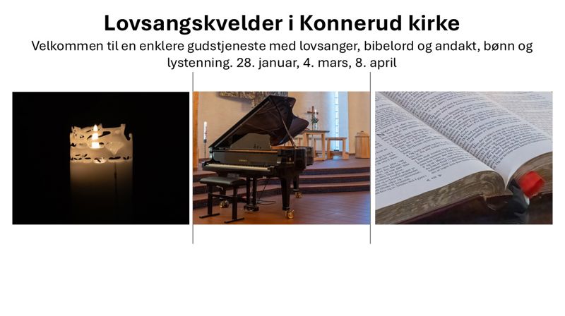 Lovsangskvelder i Konnerud kirke