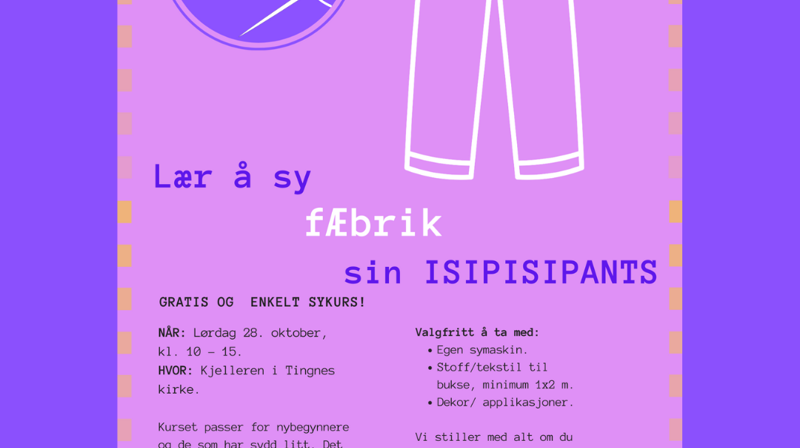 Bli med å sy ISIPISIpants!