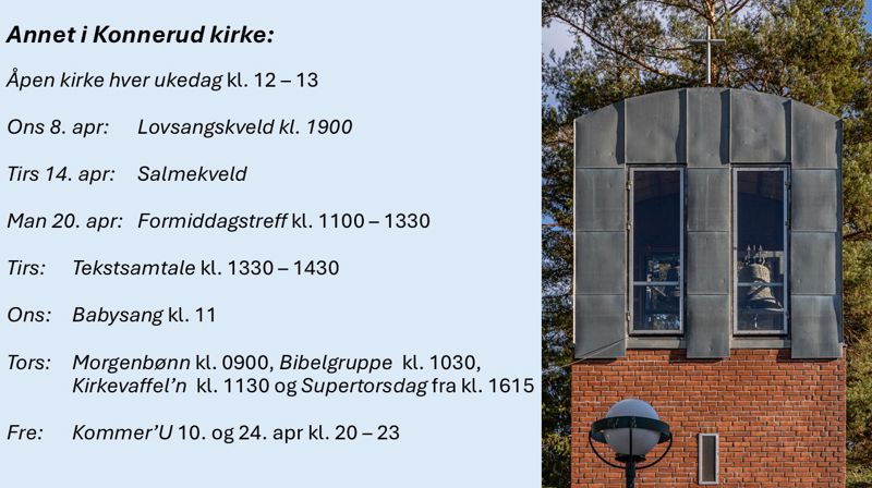 April i Konnerud kirke
