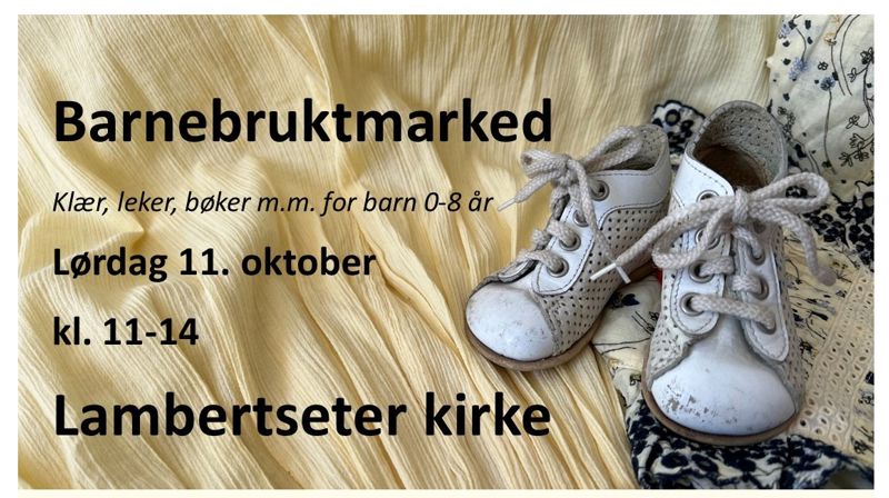 Barnebruktmarked lørdag 11. oktober