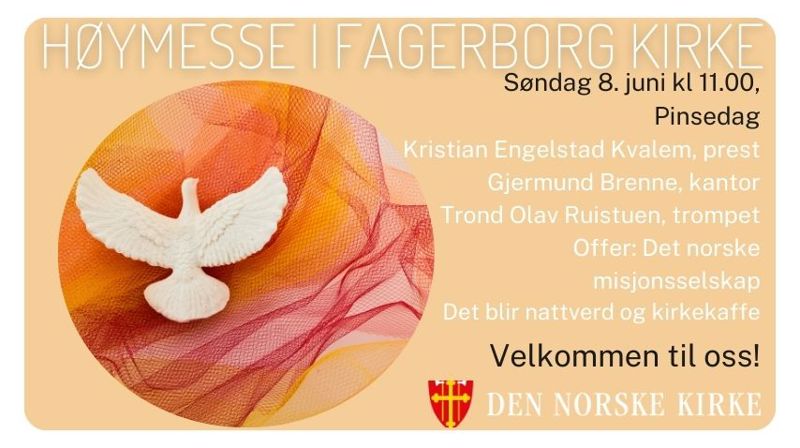 🌿Gudstjeneste søndag 8. juni!