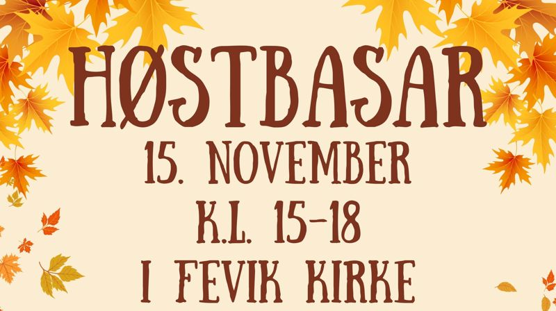 Høstbasar i Fevik kirke