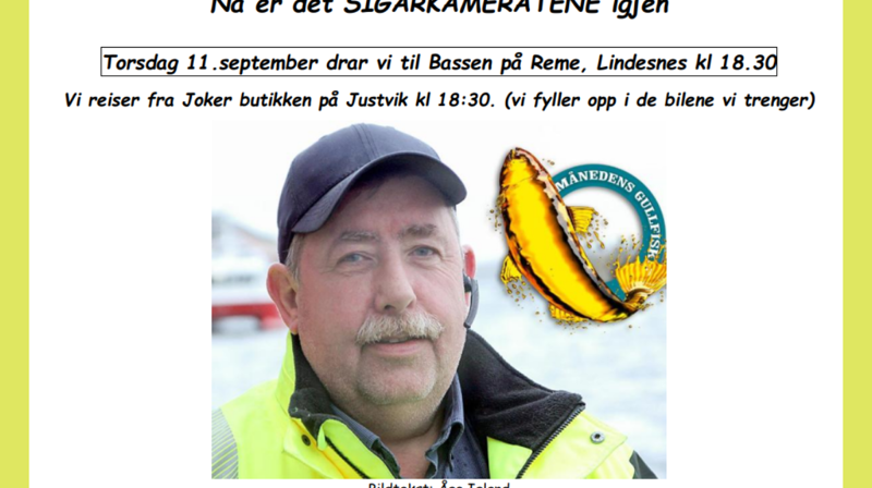 Nå er det SIGARKAMERATENE igjen
