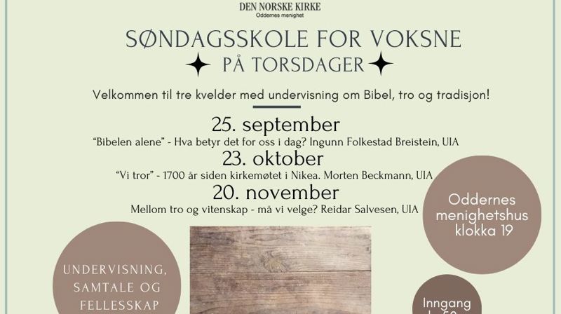 Søndagsskole for voksne i høst