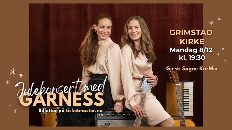 Julekonsert med Garness 8. desember