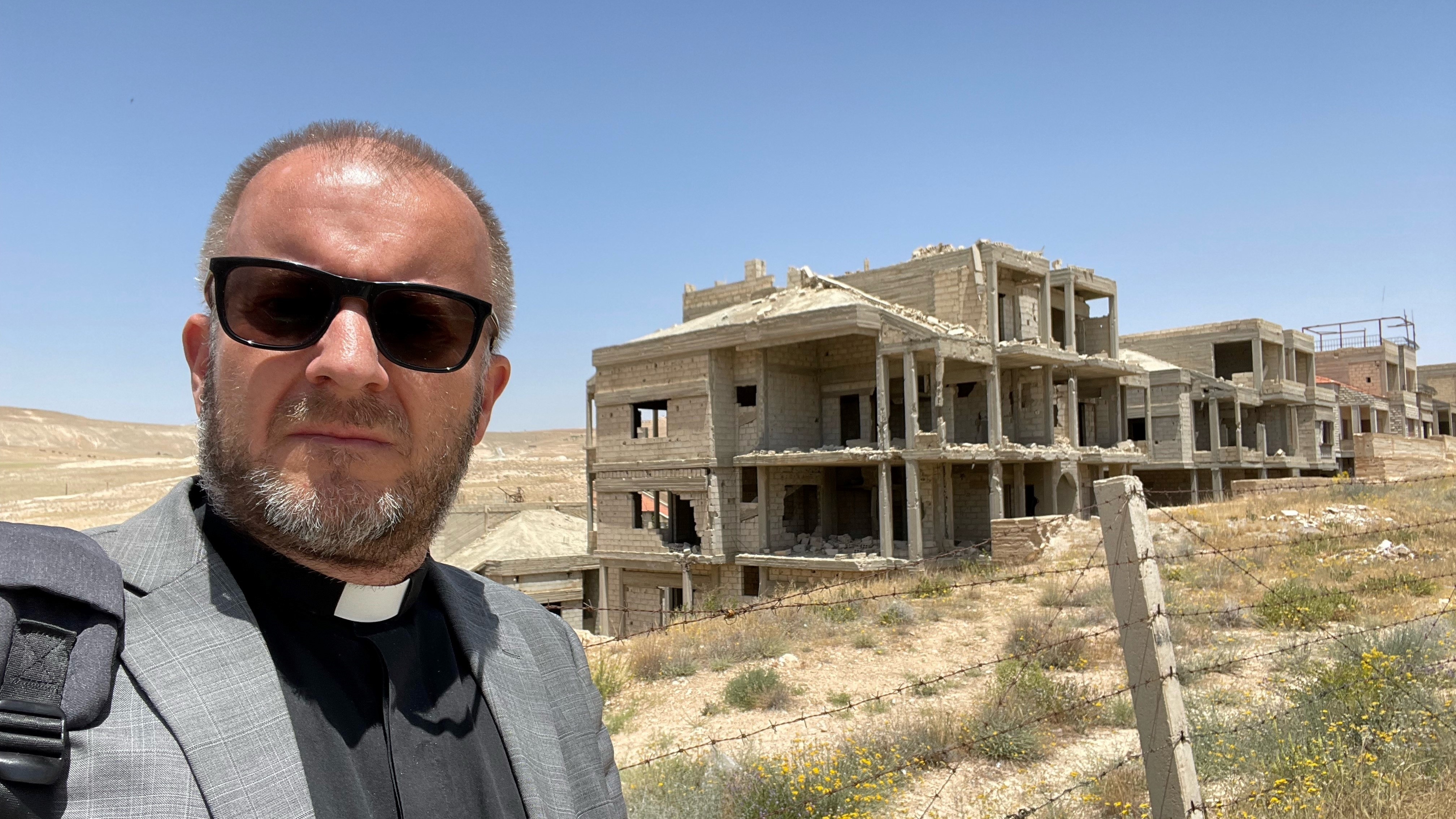 Internasjonal direktør i Den norske kirke, Einar Tjelle, i Syria