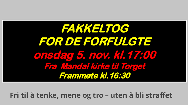 Fakkeltog for de forfulgte