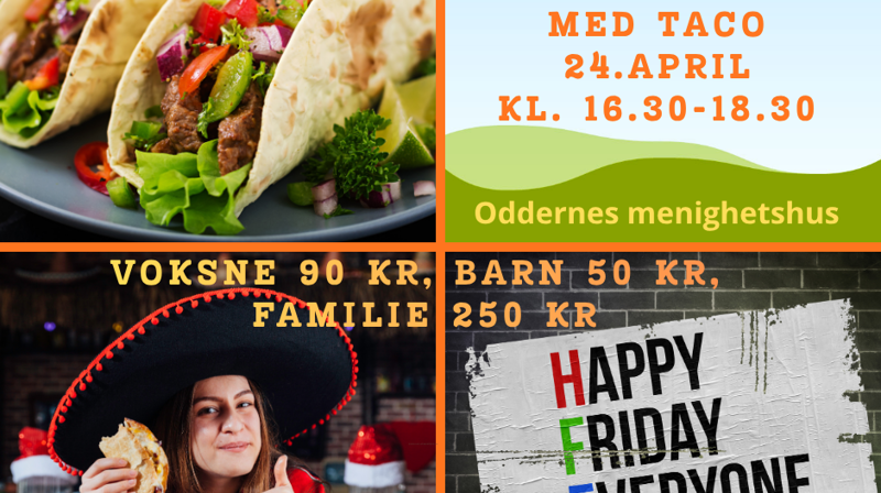 Velkommen til fredagsmiddag med TACO fredag 24. april