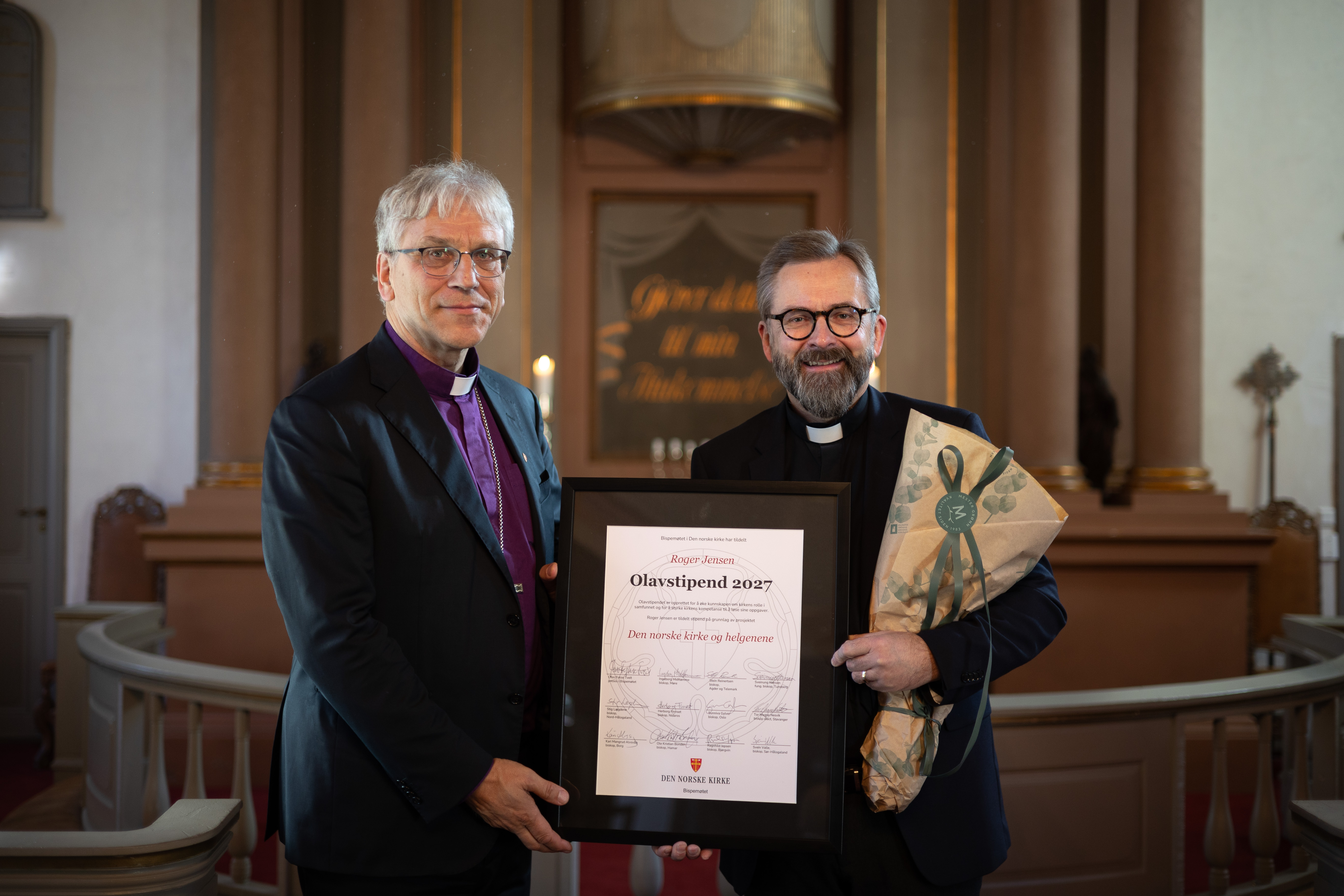 Roger Jensen får Olavstipendet for 2027. Foto: Hans Jakob Heimvoll / Den norske kirke. 
