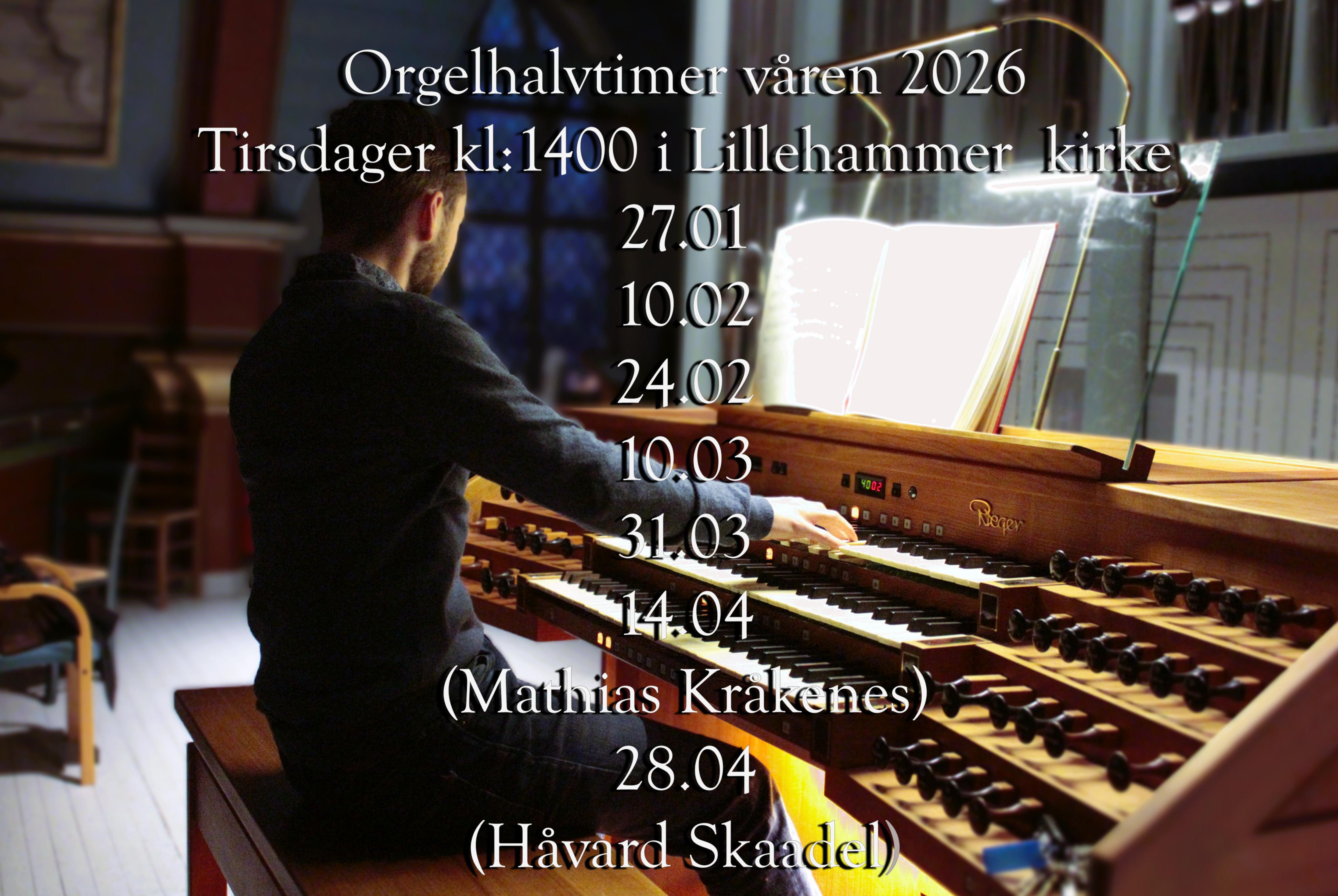 Velkommen til Orgelhalvtimen 