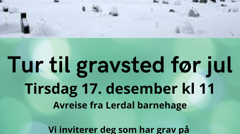 Tur til gravsted før jul 17.12