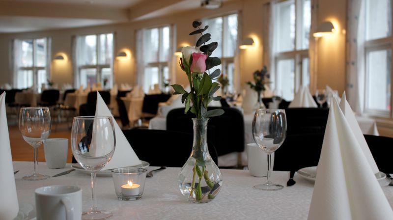 Bilde fra peisestuen i Ris menighetshus. Foto: Selskapsarrangør Globus Event