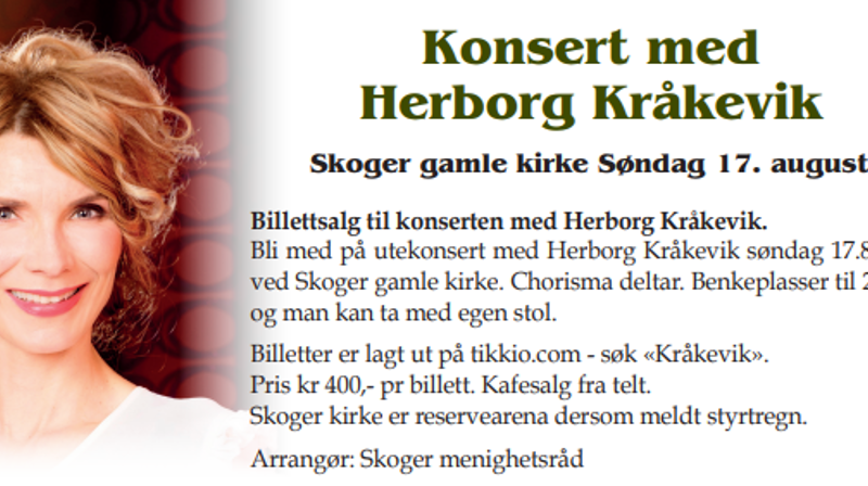 Konsert med Herborg Kråkevik