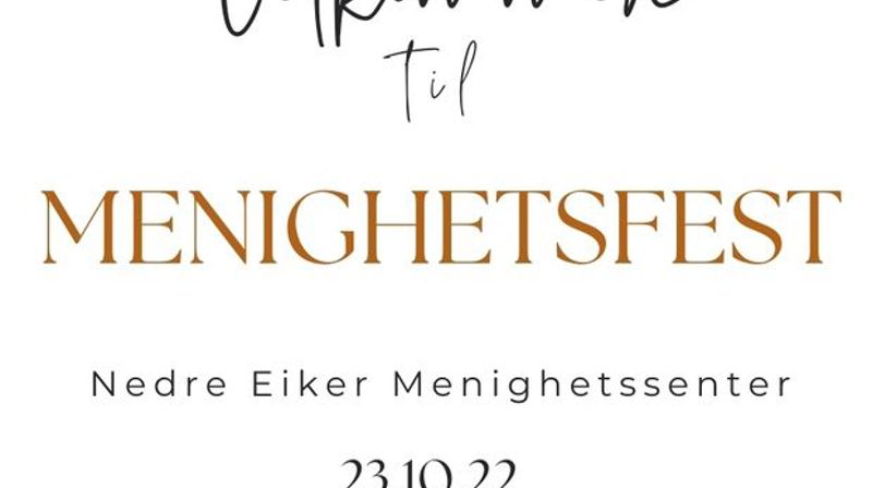 Menighetsfest 23. oktober 2022.